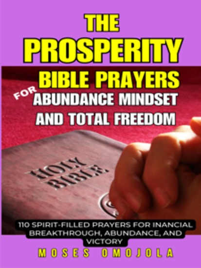 The Prosperity Bible Prayers For Abundance Mindset And Total Freedom: 110 Spirit-Filled Prayers For Financial Breakthrough Abundance And Victory - cover