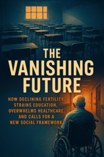 The Vanishing Future: How Declining Fertility Strains Education Overwhelms Healthcare and Calls for a New Social Framework - cover
