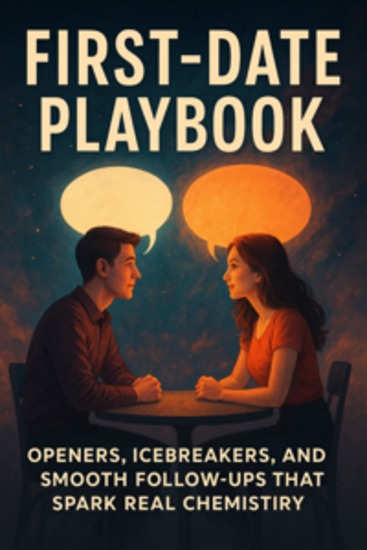 First-Date Playbook: Openers Icebreakers and Smooth Follow-Ups That Spark Real Chemistry - A Beginner’s Guide to Starting Conversations Reducing Awkwardness and Creating Memorable First Dates - cover