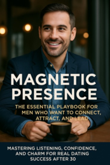 Magnetic Presence: The Essential Playbook for Men Who Want to Connect Attract and Lead - Mastering Listening Confidence and Charm for Real Dating Success After 30 - cover