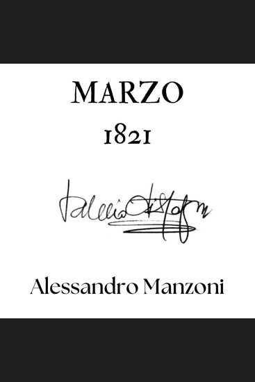 Marzo 1821 - cover