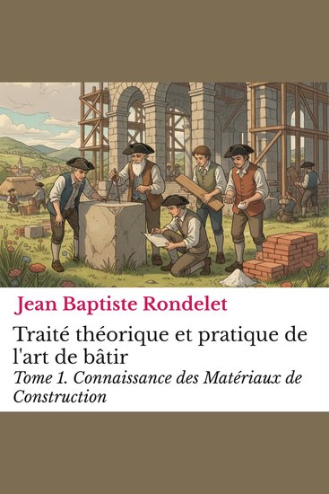 Traité théorique et pratique de l'art de bâtir Tome 1 - Connaissance des Matériaux de Construction - cover