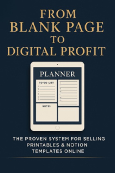 From Blank Page to Digital Profit: The Proven System for Selling Printables & Notion Templates Online - cover