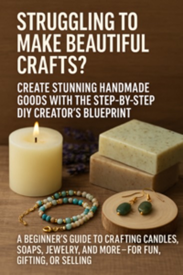 Struggling to Make Beautiful Crafts? Create Stunning Handmade Goods with the Step-by-Step DIY Creator’s Blueprint - cover