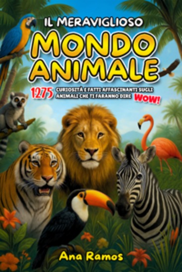 Il Meraviglioso Mondo Animale - 1275 Curiosità e Fatti Affascinanti sugli Animali che ti Faranno Dire WOW! - cover