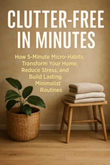 Clutter-Free in Minutes - How 5-Minute Micro-Habits Transform Your Home Reduce Stress and Build Lasting Minimalist Routines - cover
