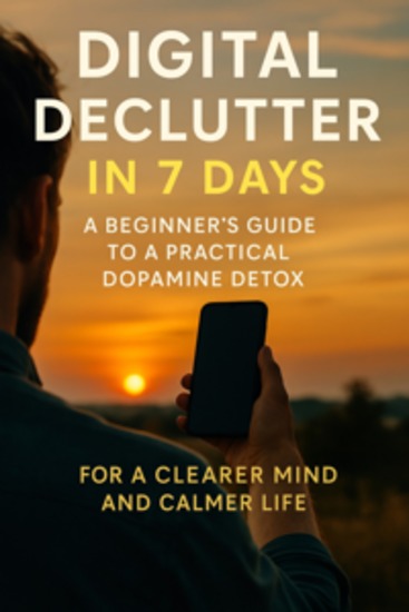 Digital Declutter in 7 Days - A Beginner’s Guide to a Practical Dopamine Detox for a Clearer Mind and Calmer Life - cover