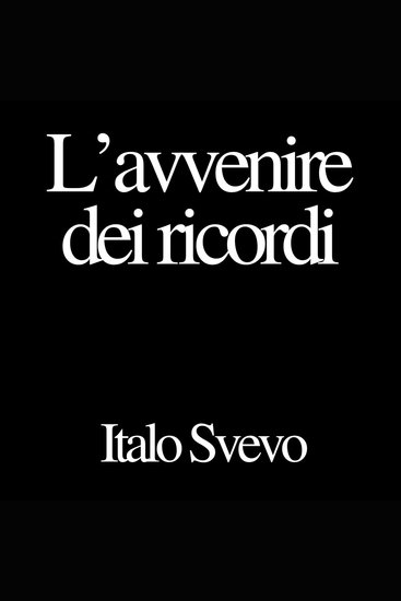 L'avvenire dei ricordi - cover