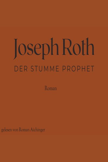 Der stumme Prophet - cover