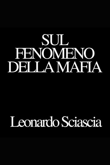 Sul fenomeno della mafia - cover