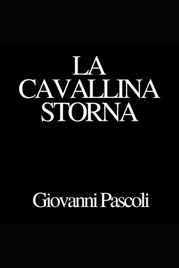 La cavallina storna - cover