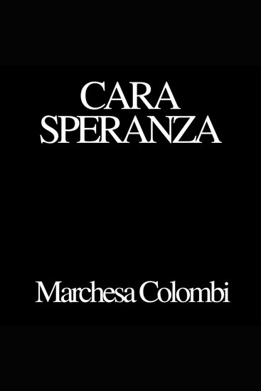 Cara Speranza - cover