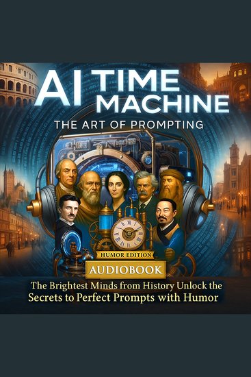 AI Time Machine – The Art of Prompting - The Brightest Minds from History Unlock the Secrets to Perfect Prompts with Humor - cover