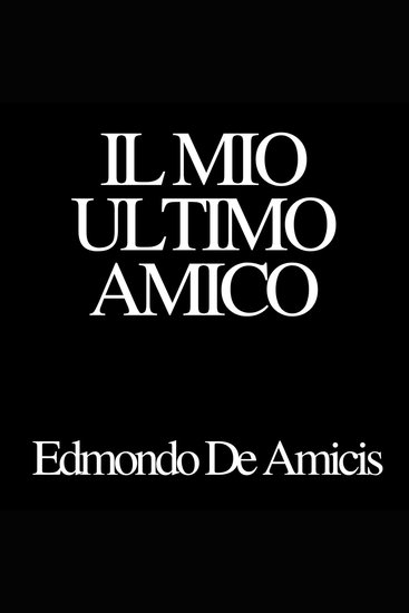Il mio ultimo amico - cover