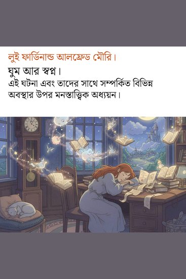 ঘুম আর স্বপ্ন। - এই ঘটনা এবং তাদের সাথে সম্পর্কিত বিভিন্ন অবস্থার উপর মনস্তাত্ত্বিক অধ্যয়ন। - cover