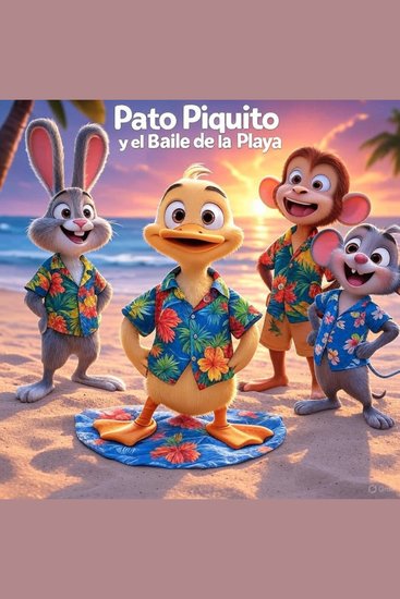 Pato Piquito y el Baile de la Playa - Un cuento infantil lleno de magia risas y sorpresas - cover