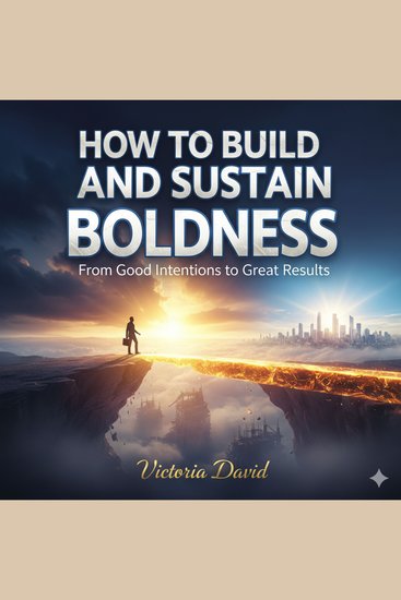 How to Build and Sustain Boldness - From Good Intentions to Great Results - cover