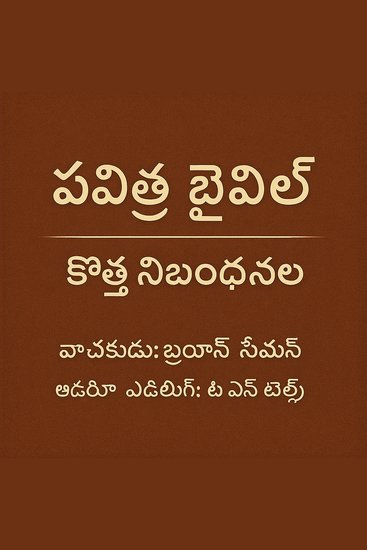పవిత్ర బైబిల్ – క్రొత్త నిబంధన - cover