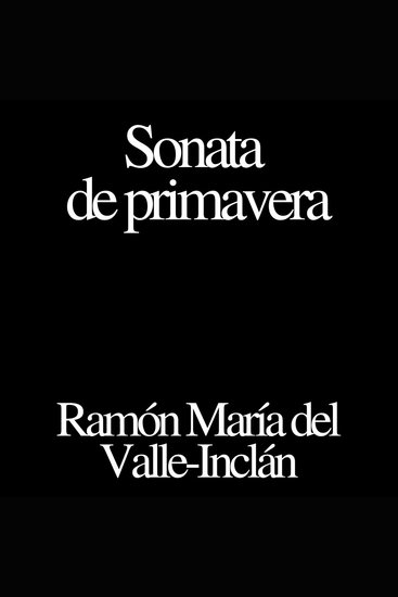 Sonata de primavera - cover