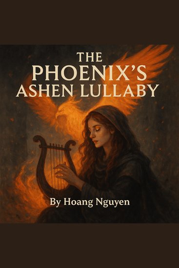Phoenix's Ashen Lullaby The: Rebirth Through the Gentle Flames of a Bard's Melancholic Song - Sung in Cinder and String-Plucked Sorrow a Melody That Rises from Grief to Fiery Dawn - cover
