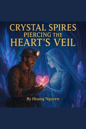 Crystal Spires Piercing the Heart's Veil: A Gem Miner's Discovery of Love in the Depths Below - Delved in Faceted Glow and Buried Longing a Find That Shatters Stone and Unveils the Soul - cover