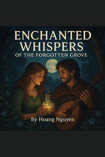 Enchanted Whispers of the Forgotten Grove: A Herbalist's Secret Bond with the Wandering Bard Under Moonlit Canopies - In the Scent of Blooming Secrets and Strummed Melodies a Love That Roots Deep in the Wild Heart of the Wood - cover