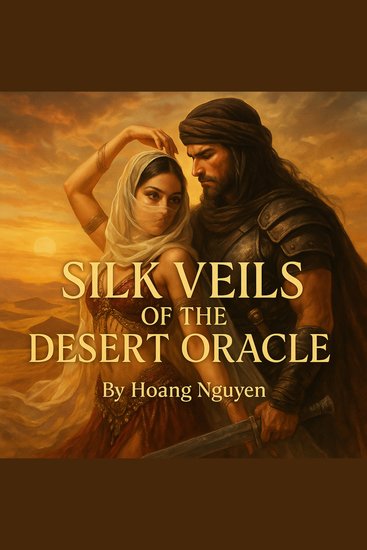 Silk Veils of the Desert Oracle: A Veil Dancer's Visionary Union with the Nomad Warlord in the Sands of Eternity - Swirled in Sandstorm Visions and Warrior's Oath a Union That Unveils Love Beneath the Eternal Dunes - cover