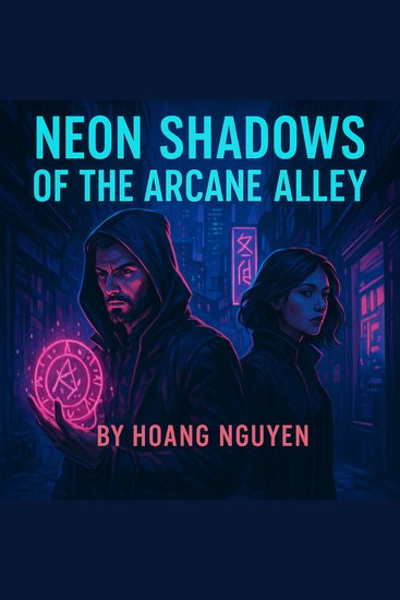 Neon Shadows of the Arcane Alley: A Street Sorcerer's Urban Spell with the Shadow Broker in the Glowing Underbelly - Cast in Neon Runes and Broker Deals a Spell That Illuminates the Underbelly from the Grip of Corporate Arcana - cover