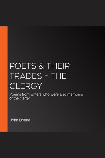 Poets & Their Trades – The Clergy - Poems from writers who were also members of the clergy - cover