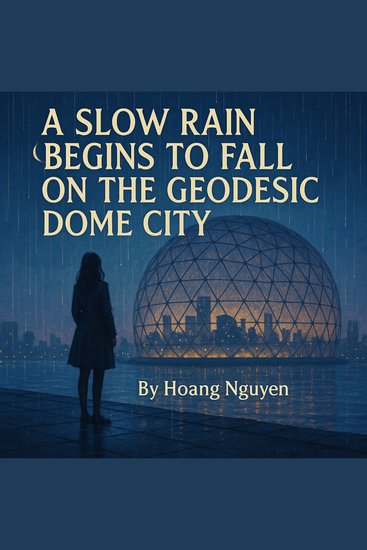 A Slow Rain Begins to Fall on the Geodesic Dome City - Where Dreams and Reality Intertwine - cover