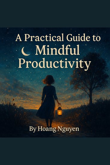 A Practical Guide to Mindful Productivity Without the Hustle Culture - An Emotional Journey Through Silence and Light - cover