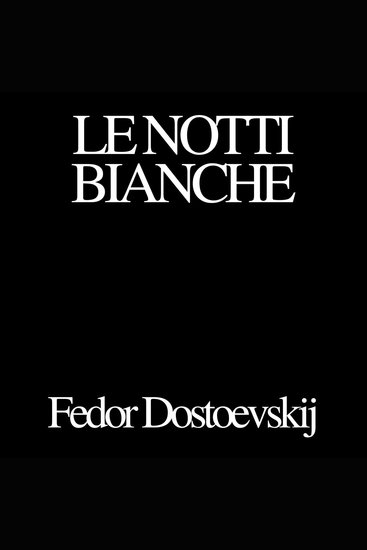 Le notti bianche - cover