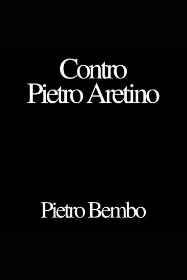 Contro Pietro Aretino - cover
