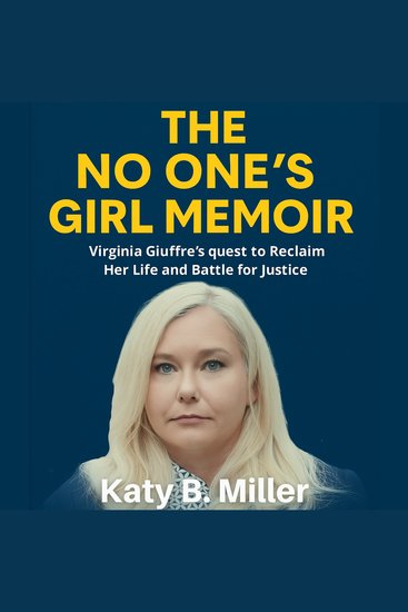 The No One’s Girl Memoir - Virginia Giuffre's quest to Reclaim Her Life and Battle for Justice - cover