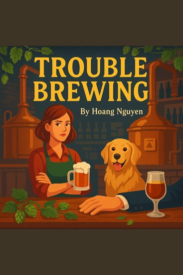 Trouble Brewing: A Cozy Mystery of Microbreweries and a Hoppy Demise - In this craft beer scene the only thing fermenting is trouble - cover