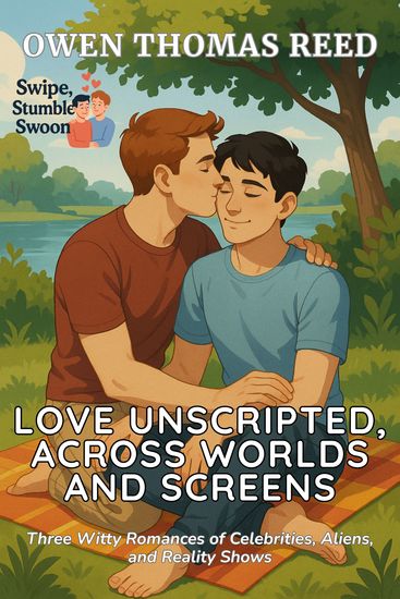 Love Unscripted Across Worlds and Screens - Three Witty Romances of Celebrities Aliens and Reality Shows - cover