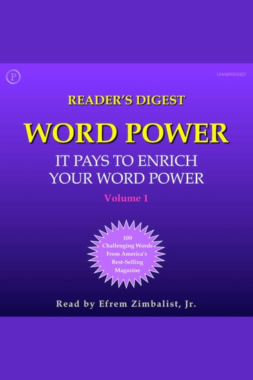 Readers Digest's Word Power - 101 Challenging Words from America's Best-Selling Magazine - cover