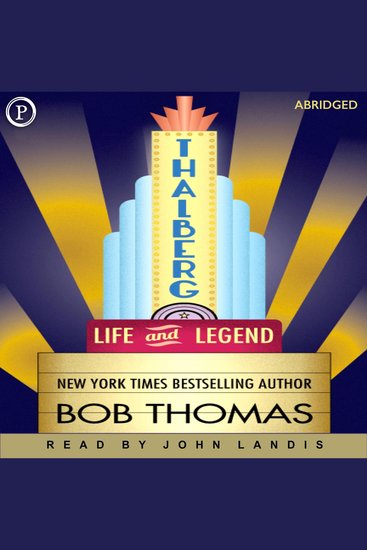 Thalberg - Life and Legend - cover