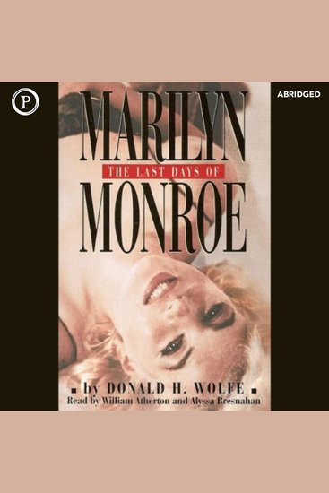The Last Days of Marilyn Monroe - cover