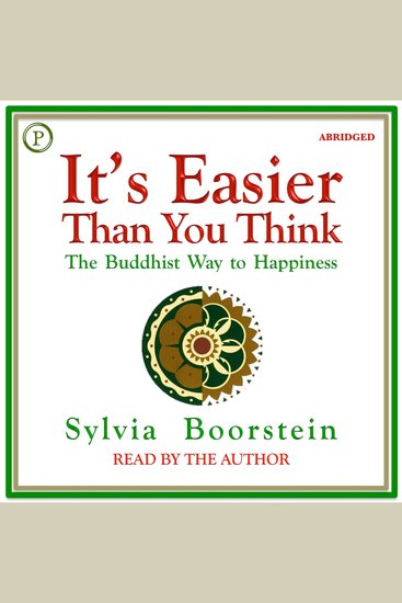 It's Easier than You Think - The Buddhist Way to Happiness - cover