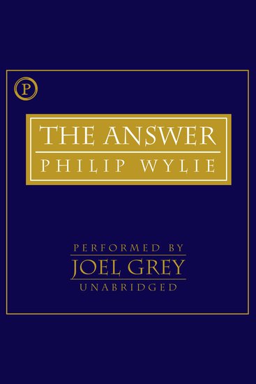 The Answer - A Parable for Our Times - cover