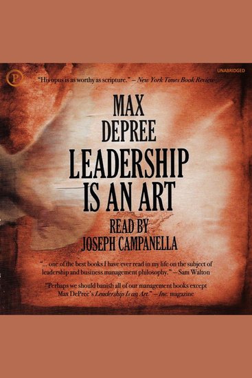 Leadership Is an Art - cover
