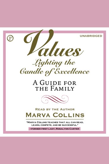 Values - Lighting the Candle of Excellence A Practical Guide for the Family - cover
