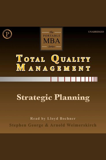 Total Quality Management - Strategic Planning - cover