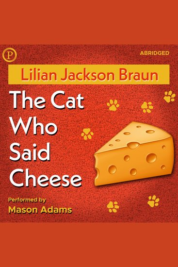 The Cat Who Said Cheese - cover
