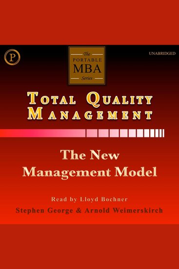 Total Quality Management - The New Management Model - cover