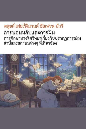 การนอนหลับและการฝัน - การศึกษาทางจิตวิทยาเกี่ยวกับปรากฏการณ์เหล่านี้และสถานะต่างๆ ที่เกี่ยวข้อง - cover