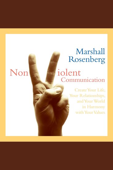 Nonviolent Communication - Create Your Life Your Relationships and Your World in Harmony with Your Values - cover
