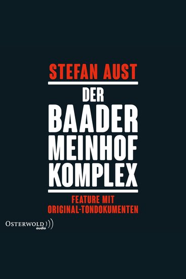 Der Baader-Meinhof-Komplex Feature mit Original-Tondokumenten - cover