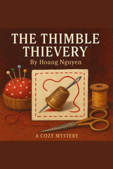 Thimble Thievery The: A Cozy Mystery of Prickly Problems and a Needlepoint Nuisance - Some stitches in time save more than nine - cover